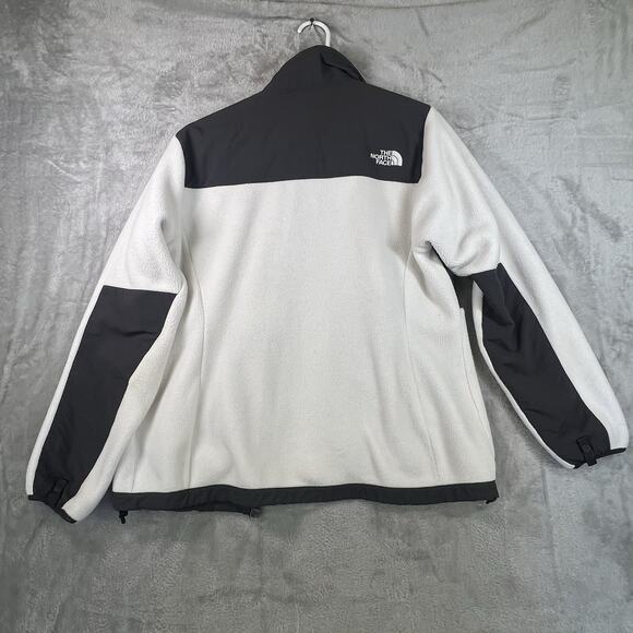 The North Face Polartec Classic White/Gray Fleece Jacket Size Large - Picture 7 of 9